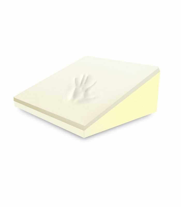 Orthopedic wedge pillow for bed with Geemma fabric, designed for reading, improving posture, or leg circulation.