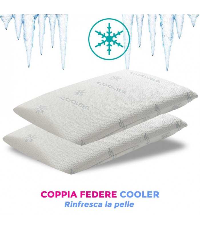 Coppia federe cooler rinfrescanti per cuscini