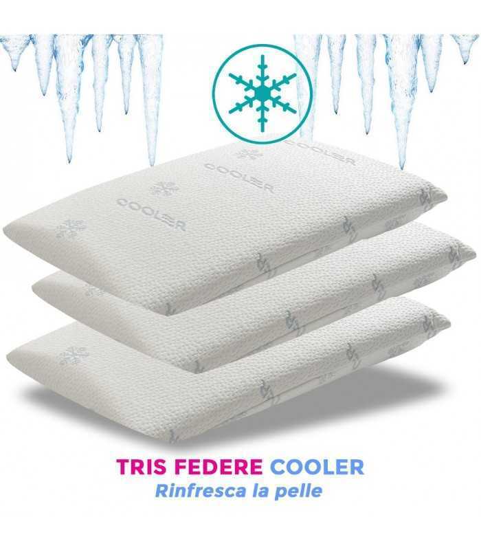 tris di federe cooler rinfrescanti per cuscini