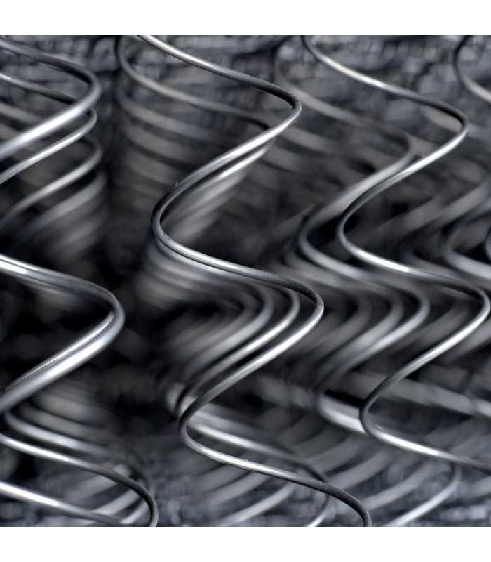 Firm orthopedic Bonnell spring double mattress 160x190 in steel, 23 cm high (H23), removable cover with FREE pillow – STAR H23