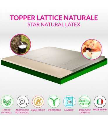 Natural latex topper with Tencel fabric
