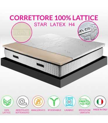 Healthy latex foam topper with silver fabric. Offer!!