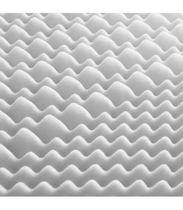 Topper in memory in zones and organic cotton fabric