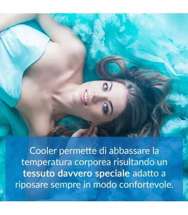 Topper termoregolatore fresco, correttore per materasso H6.5cm con tessuto rinfrescante COOLER, sfoderabile - STAR POLAR FRESH