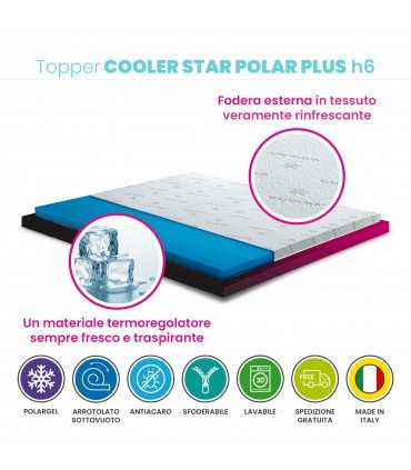 Topper rinfrescante in polargel e tessutocooler