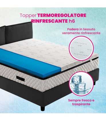 Topper termoregolatore con tessuto rinfrescante