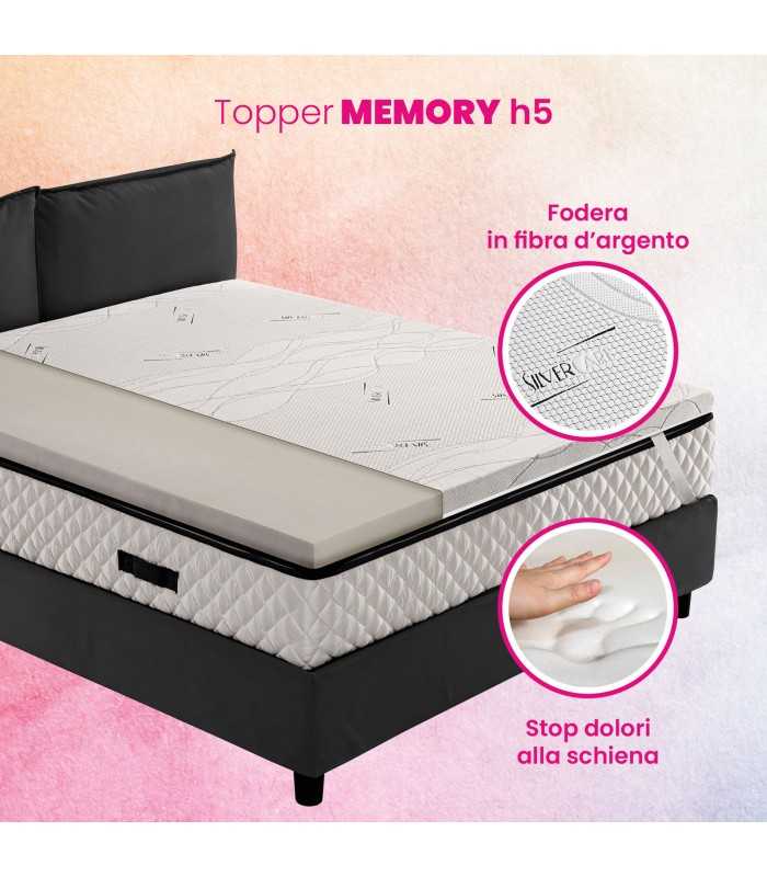 Topper Memory. It improves the mattress. Also tailor-made