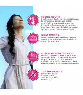 Cover fabric for cooling mattress topper, removable and washable. 6 cm high COVER COOLER