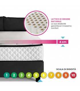 Natural latex topper, medical device, 4.5 cm high mattress enhancer, with removable Tencel fabric cover – STAR NATURAL LATEX