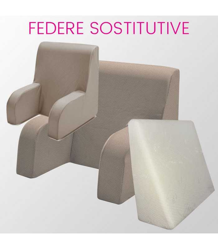 Pillowcase for cuneo anti reflux and seats posturalized comforts