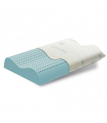 Orthopedic cervical memory foam pillow for neck pain relief, with COTTON fabric. Heights 11 and 10 cm – Orthorelax