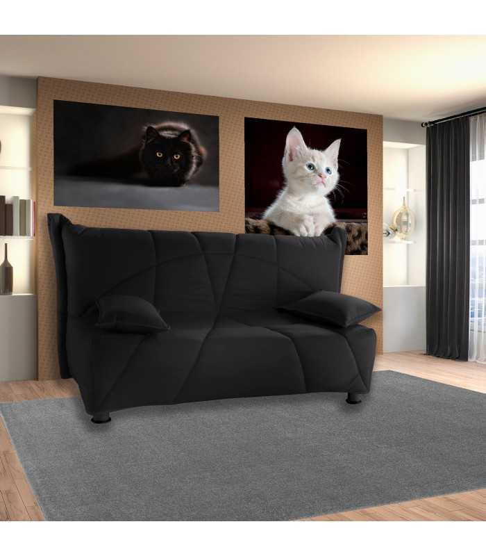 3-seater sofa bed convertible into French mattress