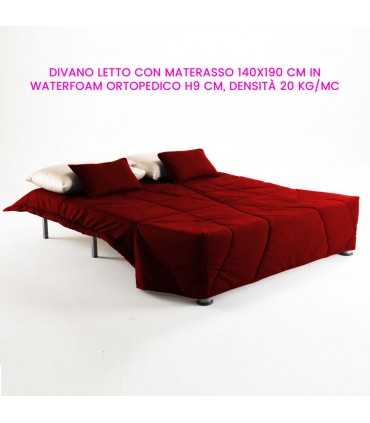 3-seater sofa bed that converts into a 140x190 mattress with 2 pillows included as a gift