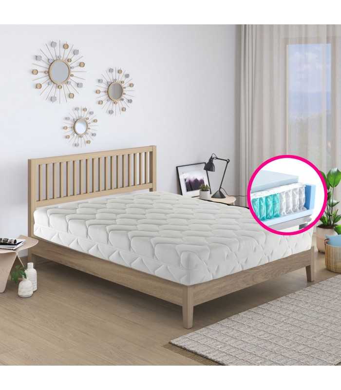 Removable pocket spring mattress. Rigid orthopedic