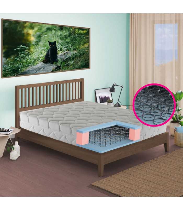 Rigid steel spring mattress Piazza 120x190 prices and offer