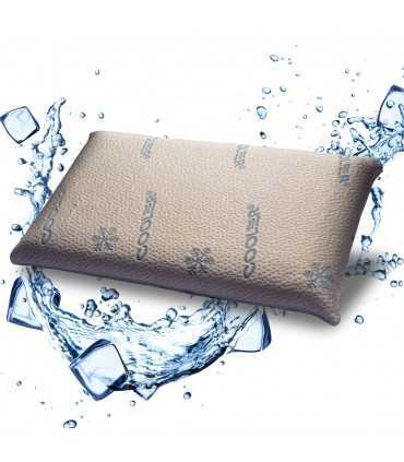 Cuscino 100% schiuma di lattice alto 10/11 cm C.a. salutare, fresco e traspirante - milk