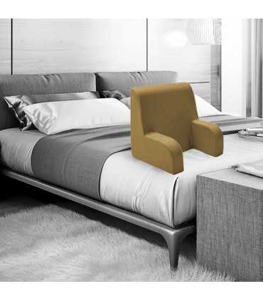 Medical device bed armchair, bed backrest with beige removable and washable fabric – Comodone