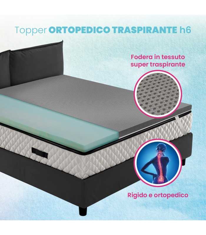 Topper ortopedico rigido traspirante