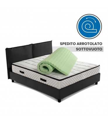 Topper memory in areas with breathable fabric. Italian production