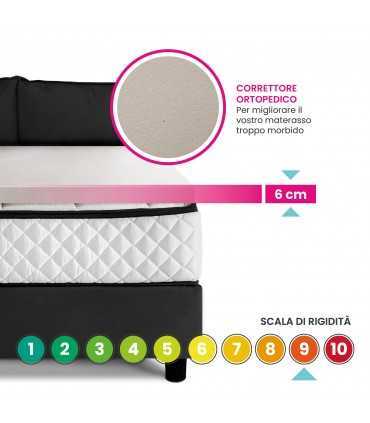 Very rigid Topper 6 cm high to correct soft mattresses