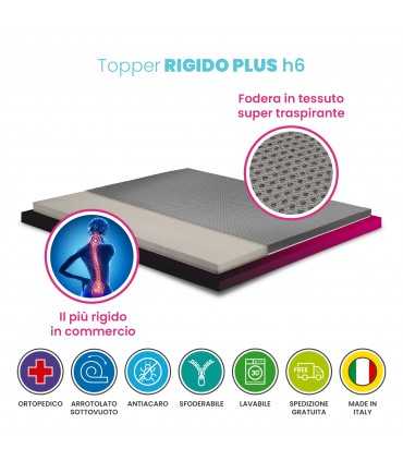 Very rigid Topper 6 cm high to correct soft mattresses