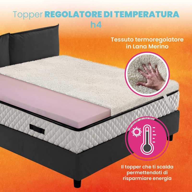 Materasso per biancheria da letto in formato Topper cuscino Topper flanella  per dormire tappetini caldi su