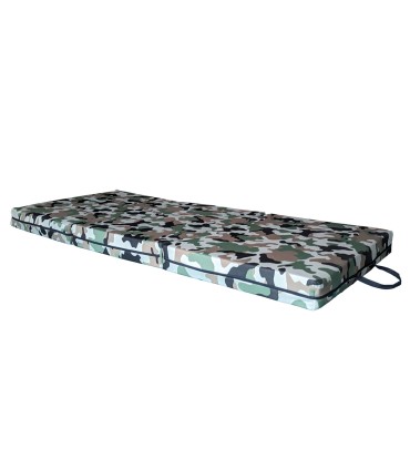Foldable mattress, futon camping and camouflage fabric 10cm high