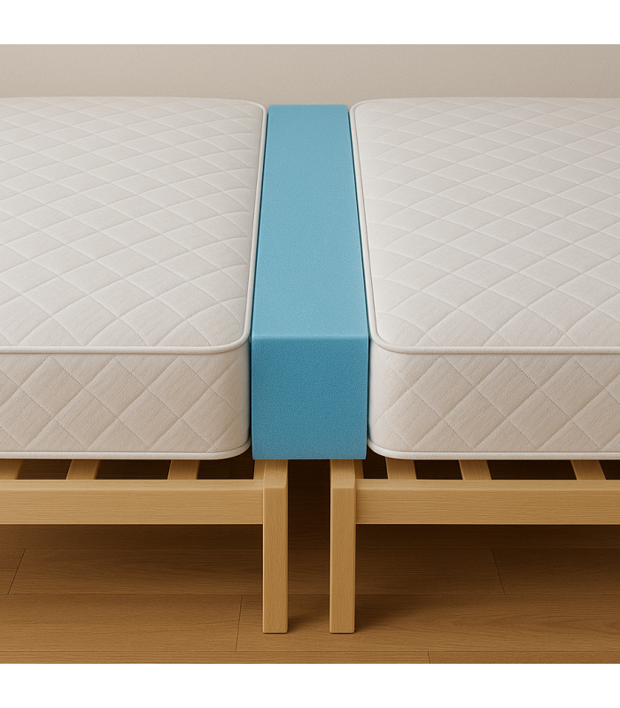 Merge Rubber Mattresses 200x4 H10 to join two single mattresses and eliminate space also tailored