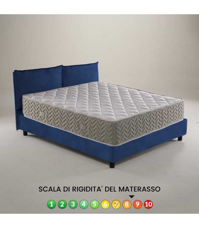 Orthopedic spring mattress, rigid side / semi-rigid side, against back pain, hypoallergenic fabric - mod. Massage