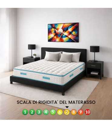 Materasso Molle Insacchettate e Memory H27 – Dispositivo Medico, Doppio Lato, Ortopedico e Anallergico - HYBRID MEMORY MED PRO
