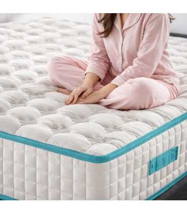 Materasso Molle Insacchettate e Memory H27 – Dispositivo Medico, Doppio Lato, Ortopedico e Anallergico - HYBRID MEMORY MED PRO