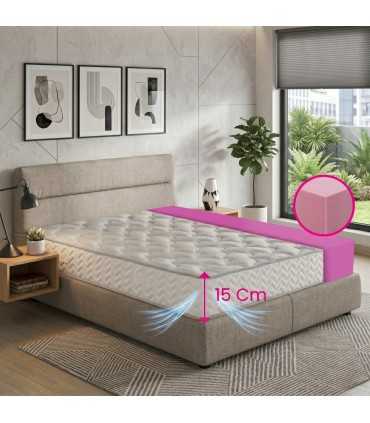 Mattress on offer with memory pillows and mattress cover as a gift