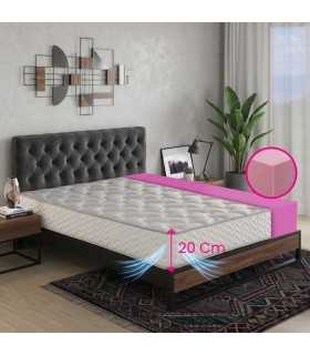 20 cm high mattress 50kg / m3 density with pillows as a gift