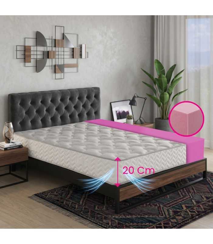 20 cm high mattress 50kg / m3 density with pillows as a gift