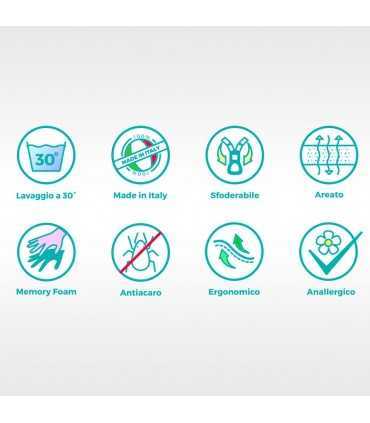 Cervical mite cervical pillow, removable cotton fabric