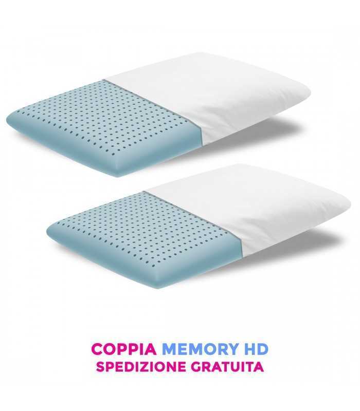 Pair of pillows for double bed, hypoallergenic and antiquarian