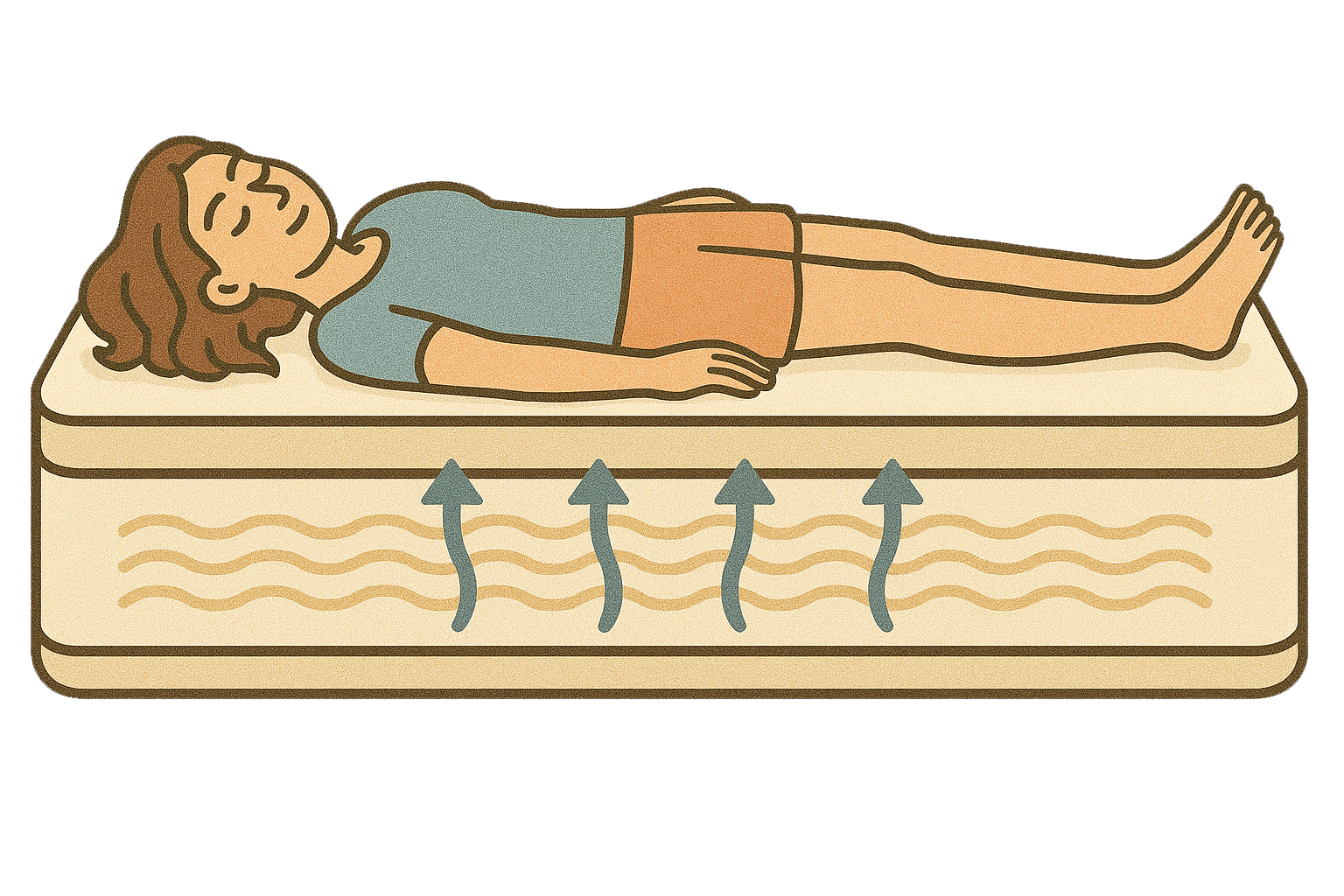 Materasso fresco a molle insacchettate